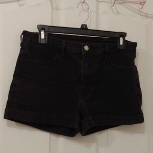 Black jean shorts from H&M
